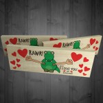 Rawr I Love You In Dinosaur Freestanding Valentines Day Plaque