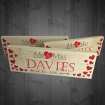 Personalised Mr & Mrs Wedding Engagement Wooden Gift Sign