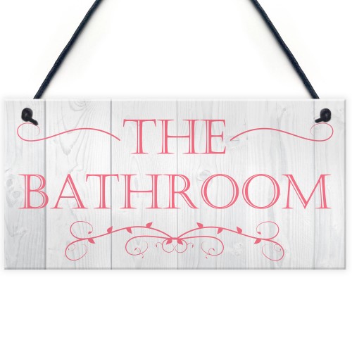 The Bathroom Decorative Hanging Plaque 