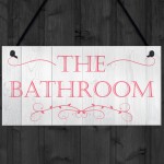 The Bathroom Decorative Hanging Plaque 