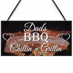 Chillin' n Grillin' BBQ Hanging Plaque