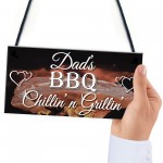 Chillin' n Grillin' BBQ Hanging Plaque