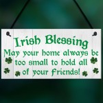 Irish Blessing Hanging Plaque