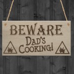 bewarre Dad's Cooking Funny Father's Day BBQ Hanging Plaque