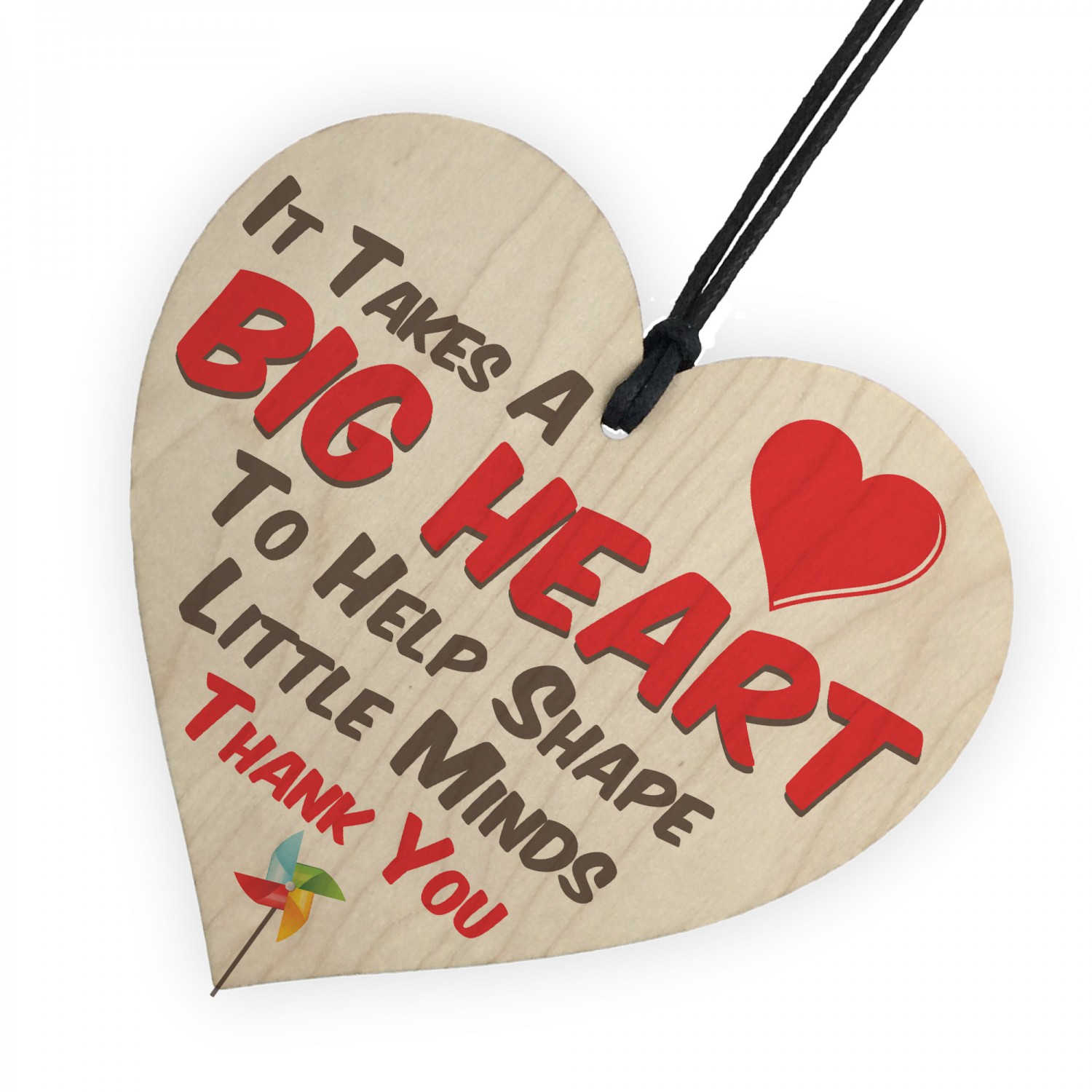 Big Heart Little Minds Thank You Teacher Gift Hanging Plaque