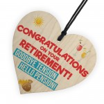 Retirement Goodbye Tension Funny Pension Gift Hanging Plaque