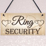 Shabby & Chic Wedding Sign Ring Security Pageboy Bestman Plaque 