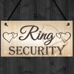 Shabby & Chic Wedding Sign Ring Security Pageboy Bestman Plaque 