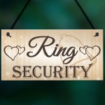 Shabby & Chic Wedding Sign Ring Security Pageboy Bestman Plaque 