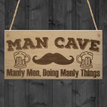 Man Cave Manly Alcohol Home Bar Pub Beer Friend Hanging Plaque