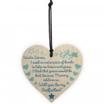 Personalised Will You Be My Godfather Godparent Hanging Plaque 