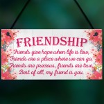 Friend Is You Friendship Best Friends Love Gift Hanging Plaque 