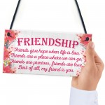 Friend Is You Friendship Best Friends Love Gift Hanging Plaque 