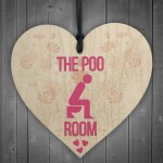 The Poo Room Bathroom Toilet Friendship Home Gift Hanging Plaque