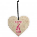 The Poo Room Bathroom Toilet Friendship Home Gift Hanging Plaque