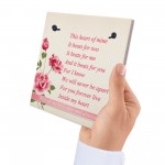 Valentines Day Wedding Sign Heart of Mine Beats For Two Gift