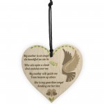 Mother is an Angel Hanging Heart Sign Memorial Mothers Day Gift 