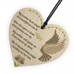 Mother is an Angel Hanging Heart Sign Memorial Mothers Day Gift 