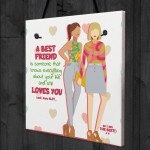 Best Friend Still Loves You Hanging Friendship Sign Love Gifts 