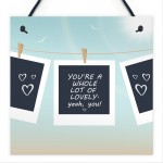 Friendship Sign You're A Whole Lot Of Lovely Bestfriend Plaque 