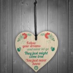 Stronger Inspirational Best Friend Wood Heart Gift Plaque Sign