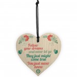 Stronger Inspirational Best Friend Wood Heart Gift Plaque Sign