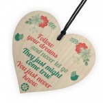 Stronger Inspirational Best Friend Wood Heart Gift Plaque Sign