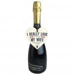 Love My Wife Funny Novelty Alcohol Wooden Heart Sign Gift Plaque