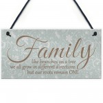 Family Branches House Warming Plaque Hanging Home Sign Gift