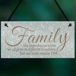 Family Branches House Warming Plaque Hanging Home Sign Gift