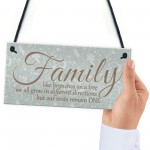 Family Branches House Warming Plaque Hanging Home Sign Gift