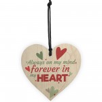 Forever In My Heart Anniversary Gift Friends Wooden Heart Plaque