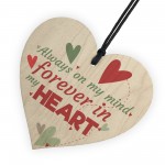 Forever In My Heart Anniversary Gift Friends Wooden Heart Plaque