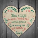 Special Marriage Anniversary Gift Wooden Wall Plaque Presents