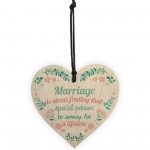 Special Marriage Anniversary Gift Wooden Wall Plaque Presents