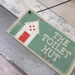 The Toilet Hut Shabby Chic Bathroom Sign Seaside Plaques Gifts