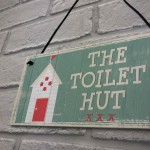 The Toilet Hut Shabby Chic Bathroom Sign Seaside Plaques Gifts