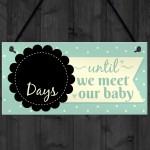 Countdown New Baby Pregnancy Mum Hanging Wall Plaque Sign Gifts