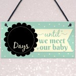 Countdown New Baby Pregnancy Mum Hanging Wall Plaque Sign Gifts