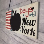 Countdown New York Holiday Plaque Chalkboard Signs Family Gifts