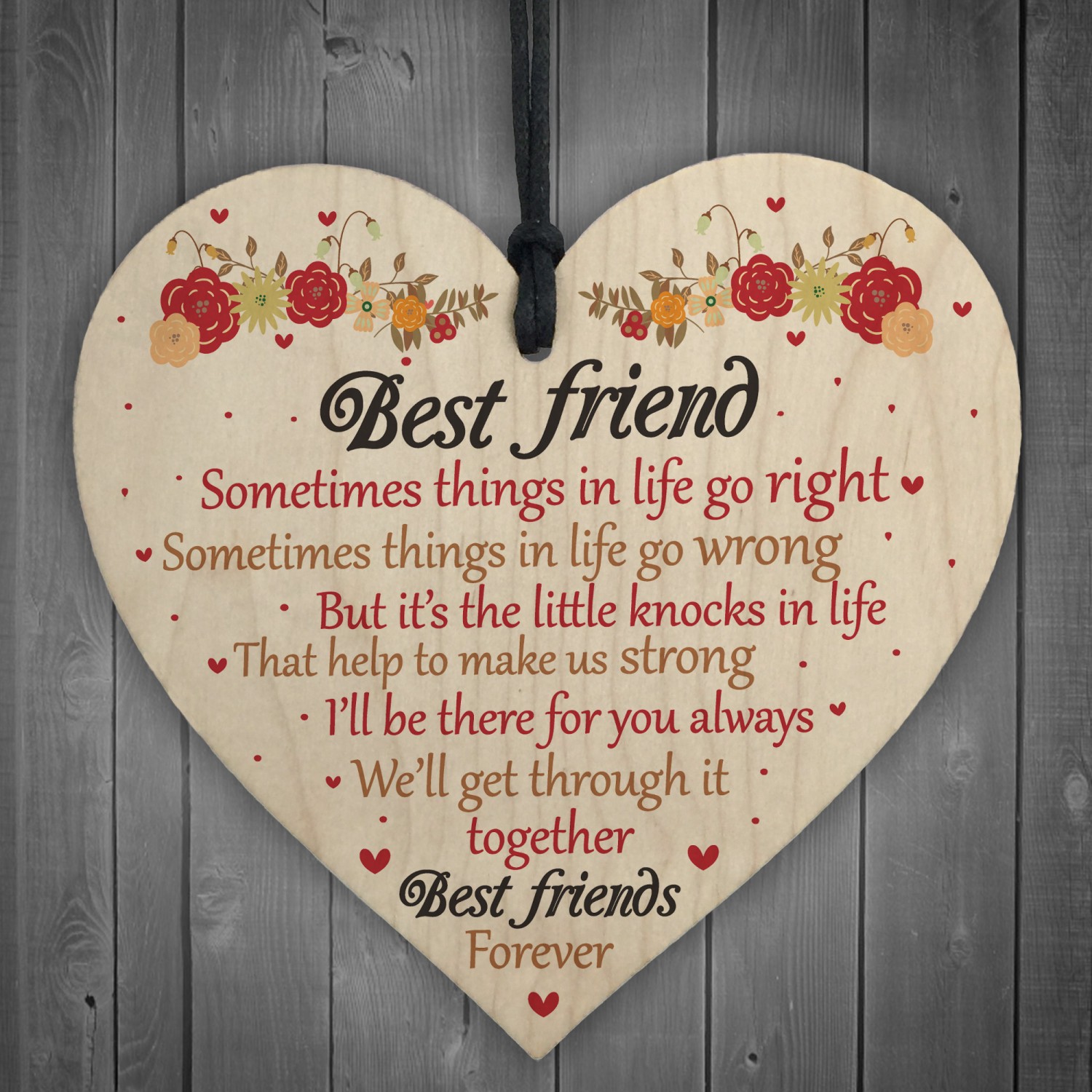 Best Friends Forever Friendship Hanging Heart Special Love Gifts