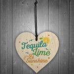 Tequila Lime Sunshine Friend Plaque Sign Funny Wood Alcohol Gift