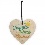 Tequila Lime Sunshine Friend Plaque Sign Funny Wood Alcohol Gift