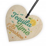 Tequila Lime Sunshine Friend Plaque Sign Funny Wood Alcohol Gift