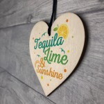 Tequila Lime Sunshine Friend Plaque Sign Funny Wood Alcohol Gift