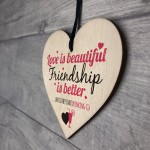 Friend Friendship Plaque Sign Funny Wooden Gift Alcohol Plaques