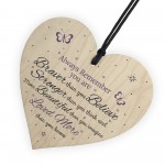 Braver Stronger Smarter & Beautiful Wooden Heart Friendship Sign