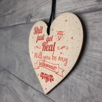 Shit Just Got Real Bridesmaid Wooden Heart Wedding Bride Invites