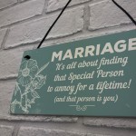 Marriage Annoy For A Lifetime Funny Plaque Friendship Sign Gifts