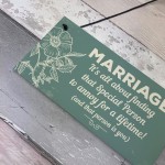 Marriage Annoy For A Lifetime Funny Plaque Friendship Sign Gifts